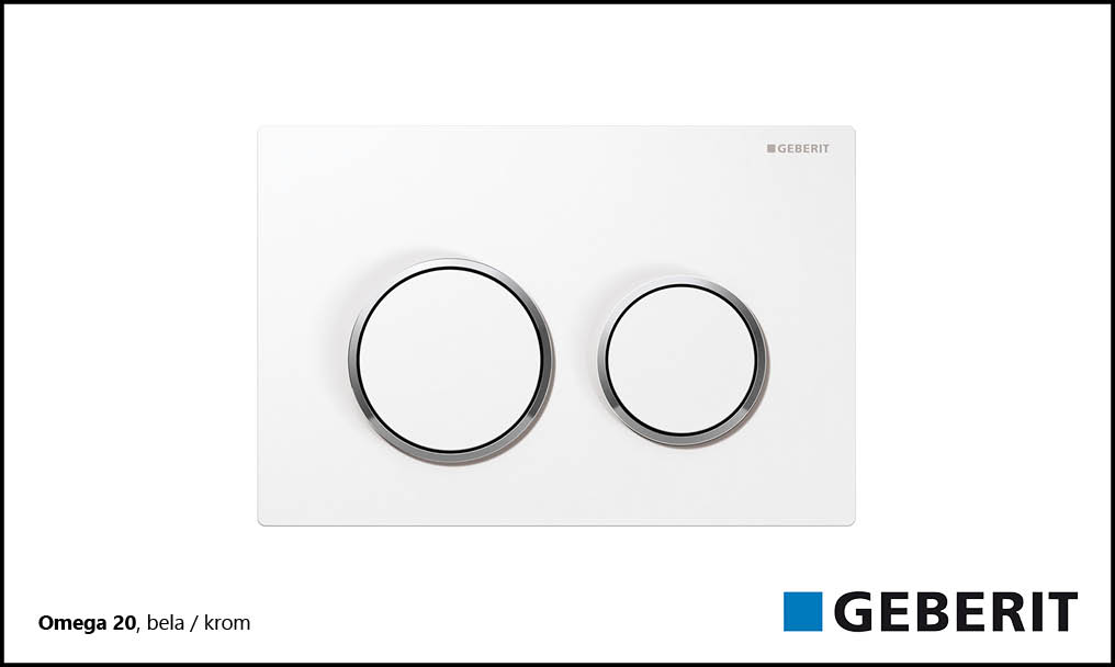 Omega 20 bela / krom