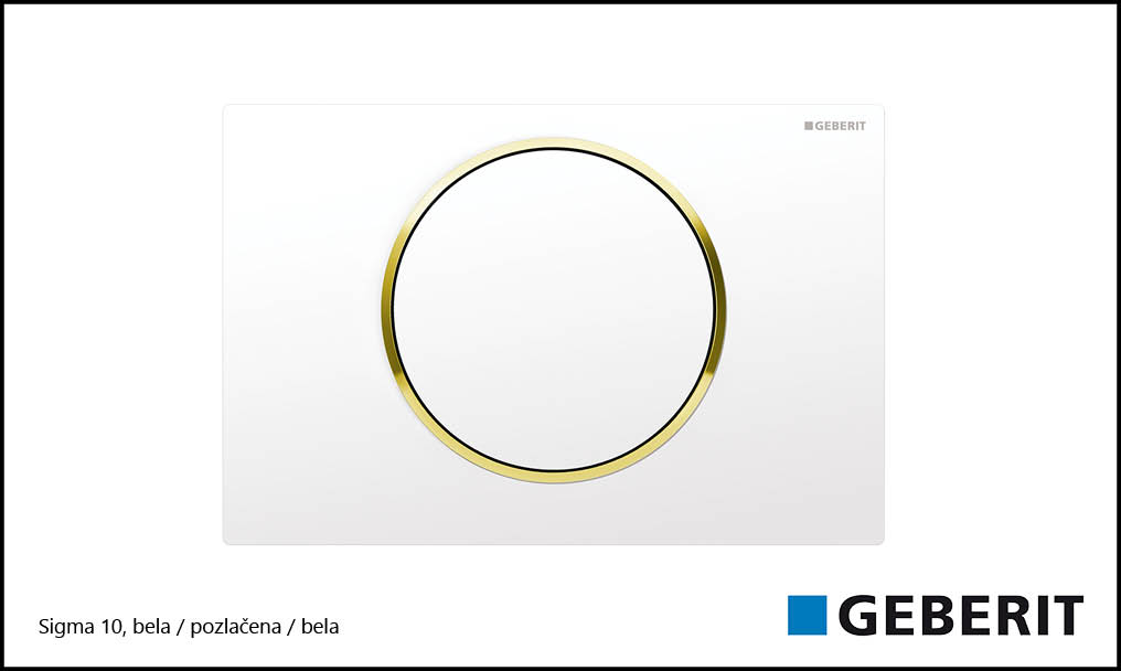 Sigma 10 bela/pozlačena/bela
