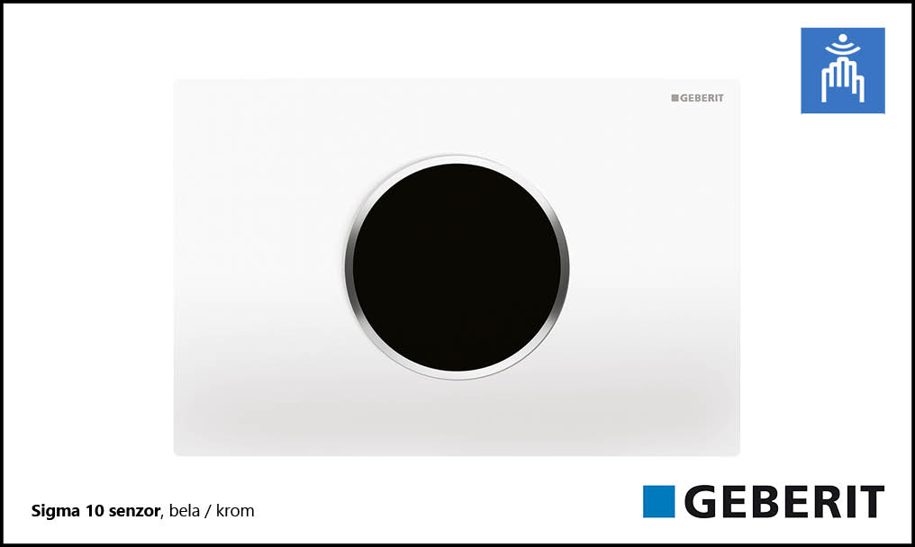 Sigma 10 senzor, bela/krom