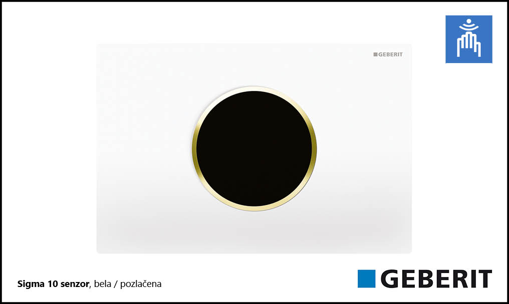 Sigma 10 senzor, bela/pozlačena
