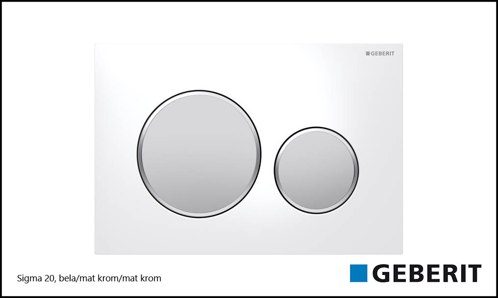 Sigma 20 bela/mat krom/mat krom