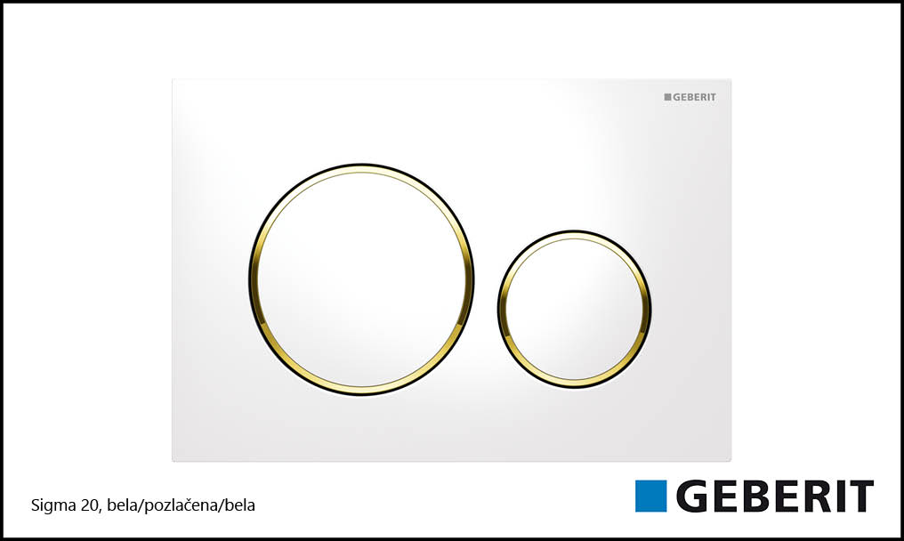 Sigma 20 bela/pozlačena/bela