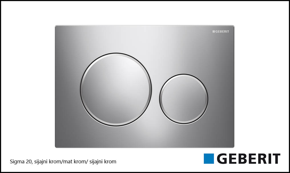 Sigma 20 sijajni krom/mat krom/ sijajni krom