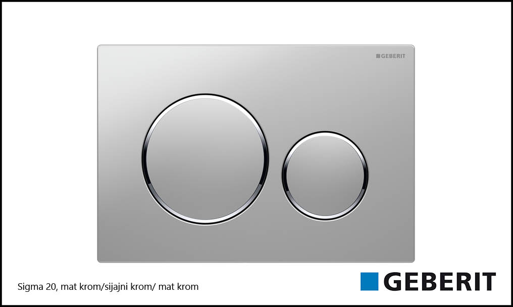 Sigma 20 mat krom/sijajni krom/ mat krom