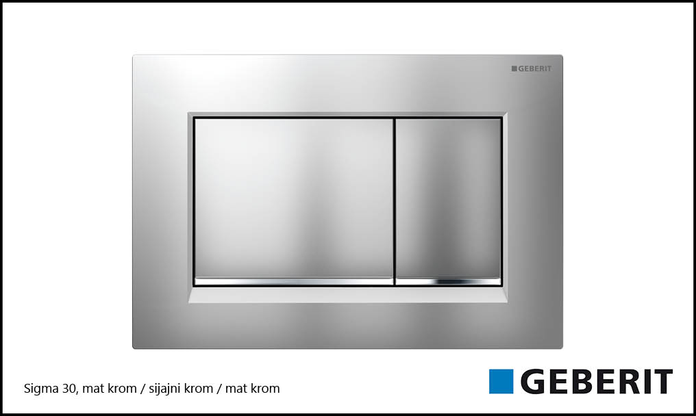 Sigma 30 mat krom/sijajni krom/ mat krom