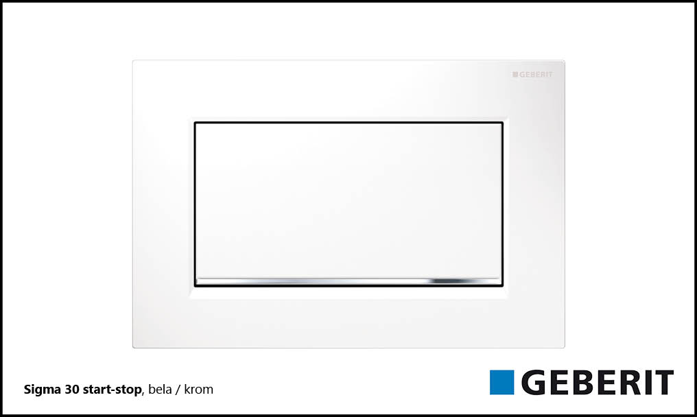 Sigma 30 start-stop, bela/sijajni krom/bela